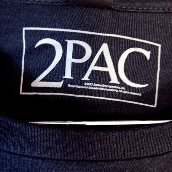 2PAC Shirt Mens 2XL Black Pop Art Quad Portrait Graphic Rap Hip Hop 2017 Tee - Picture 7 of 9